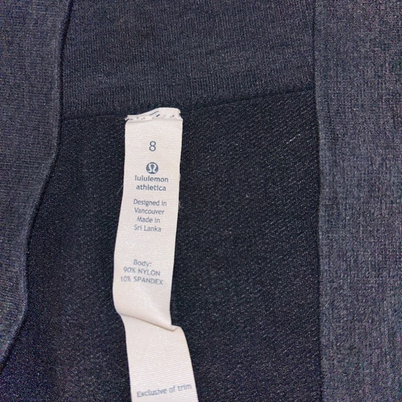 Lululemon In the Flow Crop Leggings 8 Womens Blue Ruched Leg Seamless Yoga - Picture 3 of 3